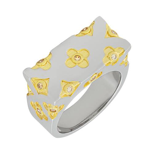 Кольцо из серебра с кубическим цирконием  SR33555-BM Кольцо (Ag 925)
