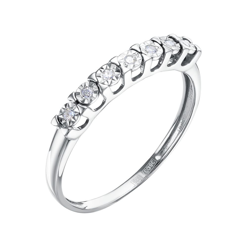 Кольцо из серебра с бриллиантами К6150-7711 Кольцо (Ag 925)