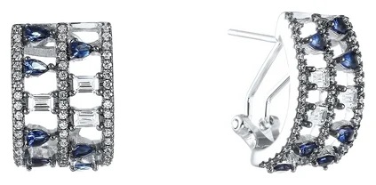 Серьги из серебра с кубическим цирконием 100016110906 Серьги (Ag 925)