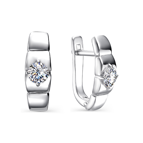 Серьги из серебра с фианитами SWAROVSKI 912020061 Серьги (Ag 925)
