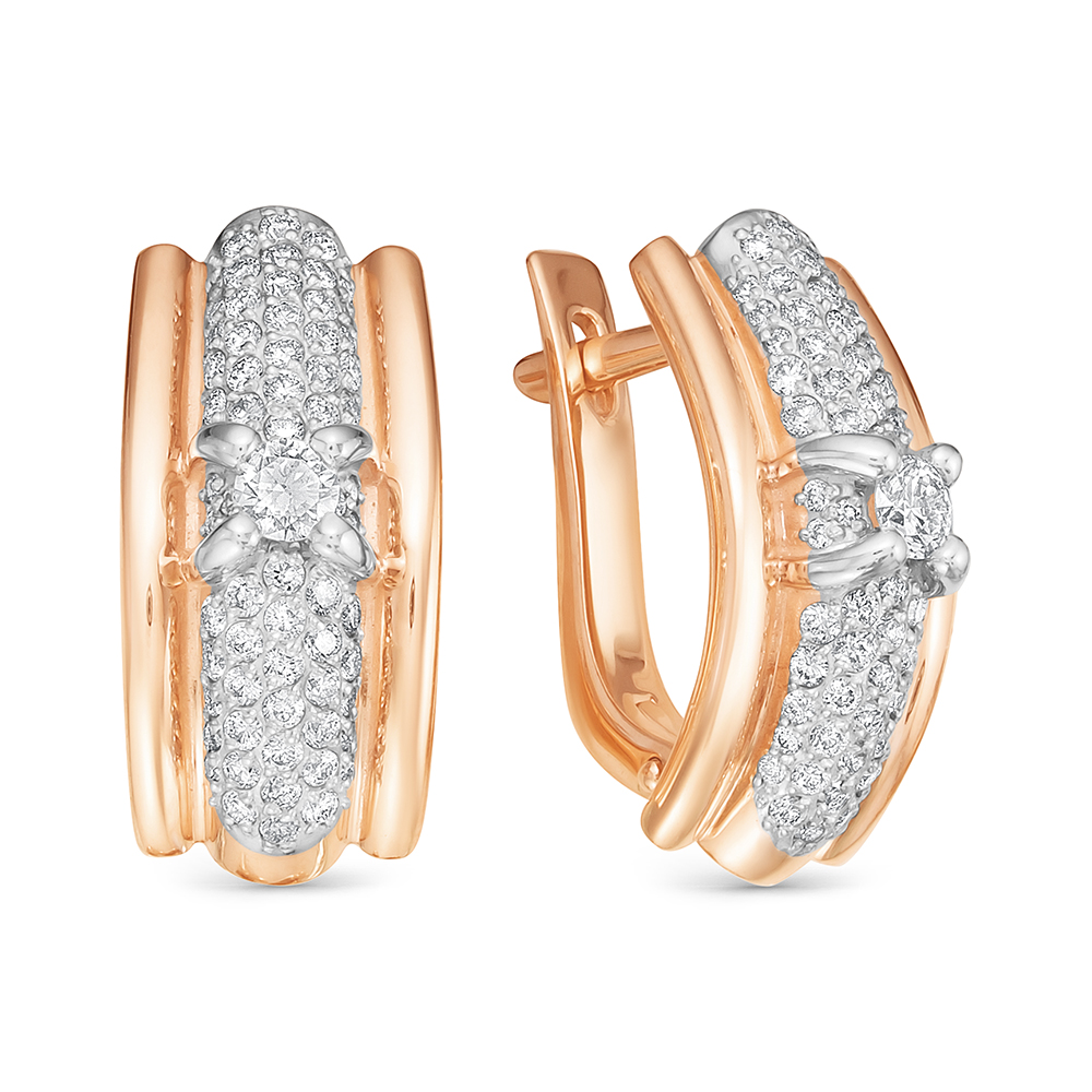 Серьги из золота c бриллиантами 3202-210 Серьги (Au 585)