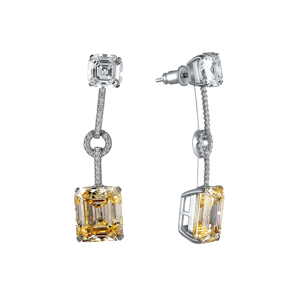 Серьги из серебра с кубическим цирконием 1780005069403 Серьги (Ag 925)