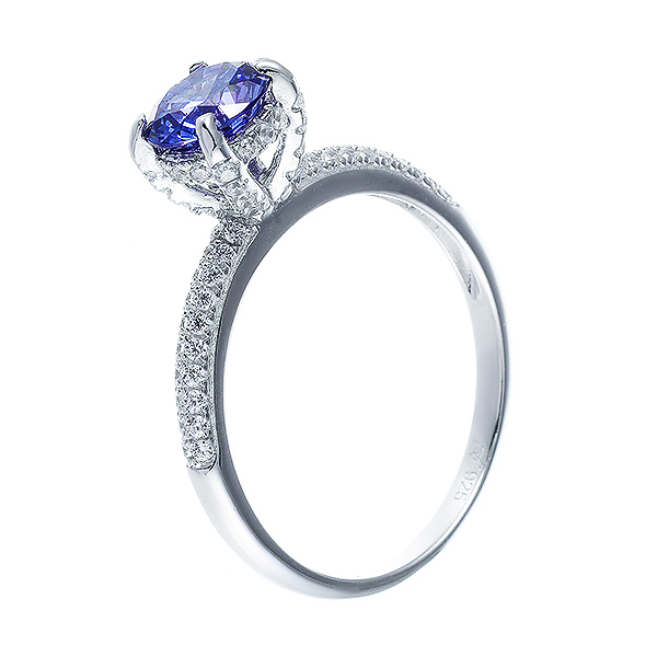 Кольцо из серебра с кубическими цирконами 2860016071511 Кольцо (Ag 925)