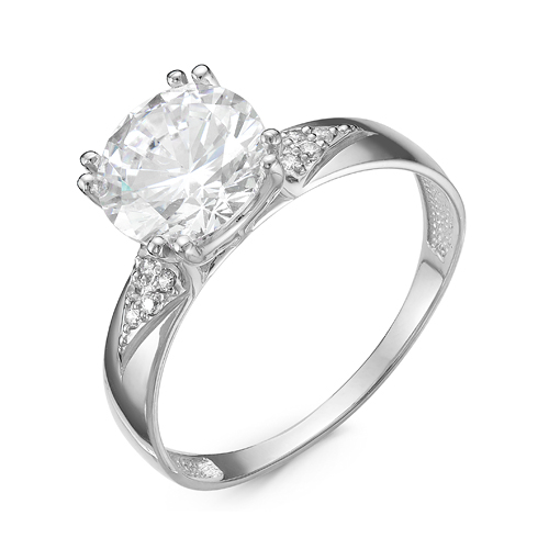 Кольцо из серебра с фианитами  с116639 Кольцо (Ag 925)