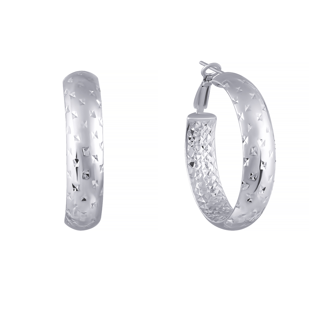 Серьги из серебра конго 1460007071304 Серьги (Ag 925)