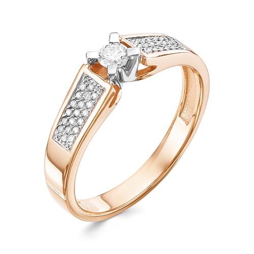 Кольцо из золота c бриллиантами 3170-110 Кольцо (Au 585)