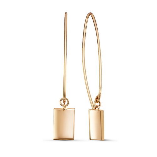 Серьги из золота длинные 127550 Серьги (Au 585)