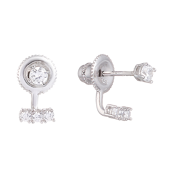 Серьги из серебра с кубическим цирконием 5570006180008 Серьги (Ag 925)