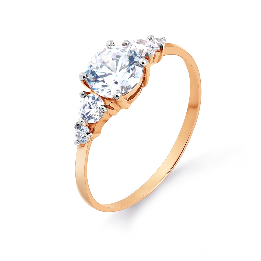 Кольцо из золота с фианитами SWAROVSKI Т142014652 Кольцо (Au 585)