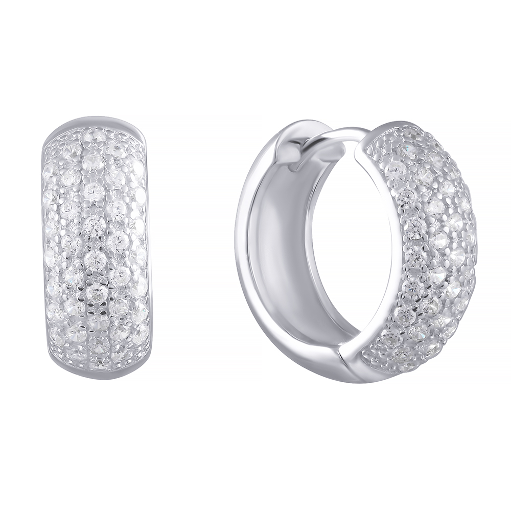 Серьги из серебра с кубическим цирконием 9010005003706 Серьги (Ag 925)