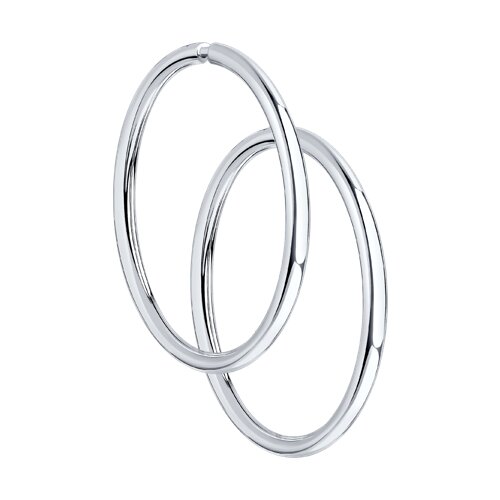 Серьги из серебра конго 94140042 Серьги (Ag 925)