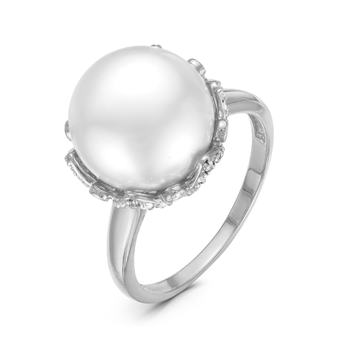 Кольцо из серебра с жемчугом SWAROVSKI с115802 Кольцо (Ag 925)