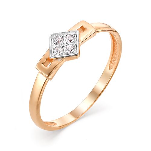 Кольцо из золота с фианитами К132-3037 Кольцо (Au 585)