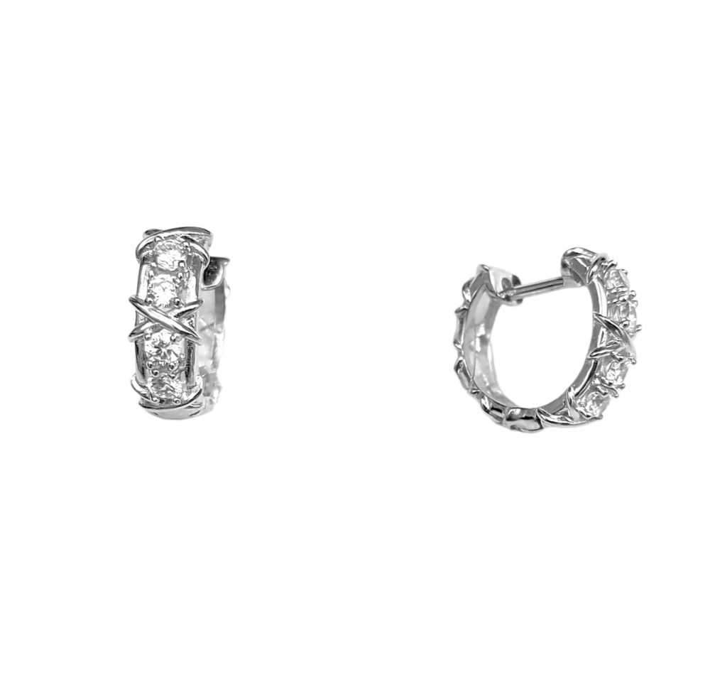 Серьги из серебра с кубическим цирконием 22С145048 Серьги (Ag 925)