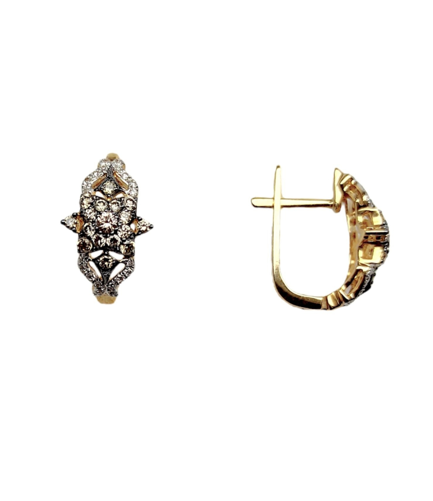 Серьги из золота c бриллиантами 68686*02115411 Серьги (Au 585)