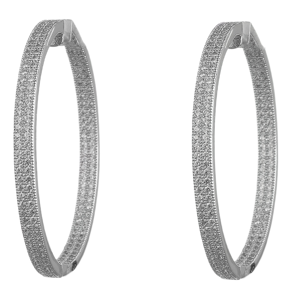 Серьги из серебра конго с кубическим цирконием 2860008017002 Серьги (Ag 925)