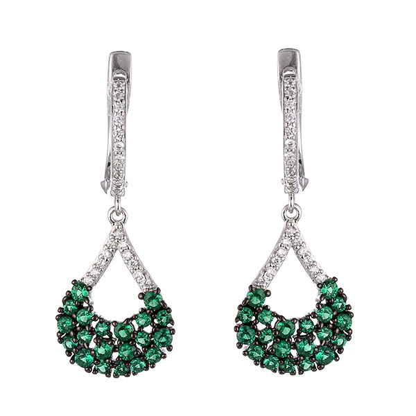 Серьги из серебра с кубическим цирконием 3670008150804 Серьги (Ag 925)