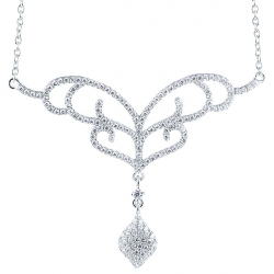 Колье из серебра с кубическими циркониями 2860006004003 Колье (Ag 925)