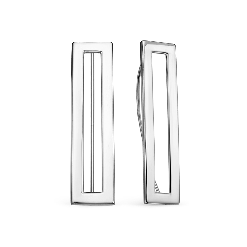 Серьги из серебра длинные с222673 Серьги (Ag 925)