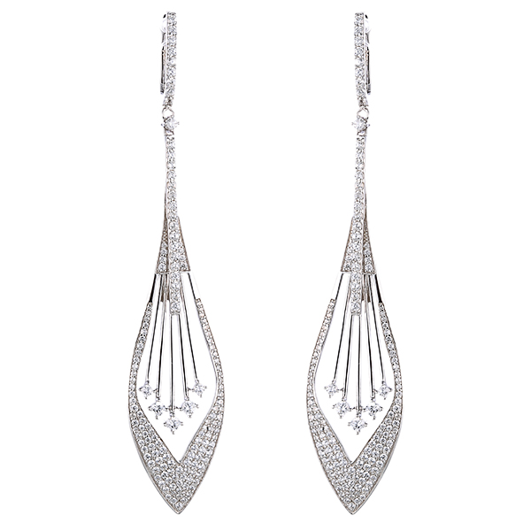 Серьги из серебра с кубическим цирконием 8470001047007 Серьги (Ag 925)