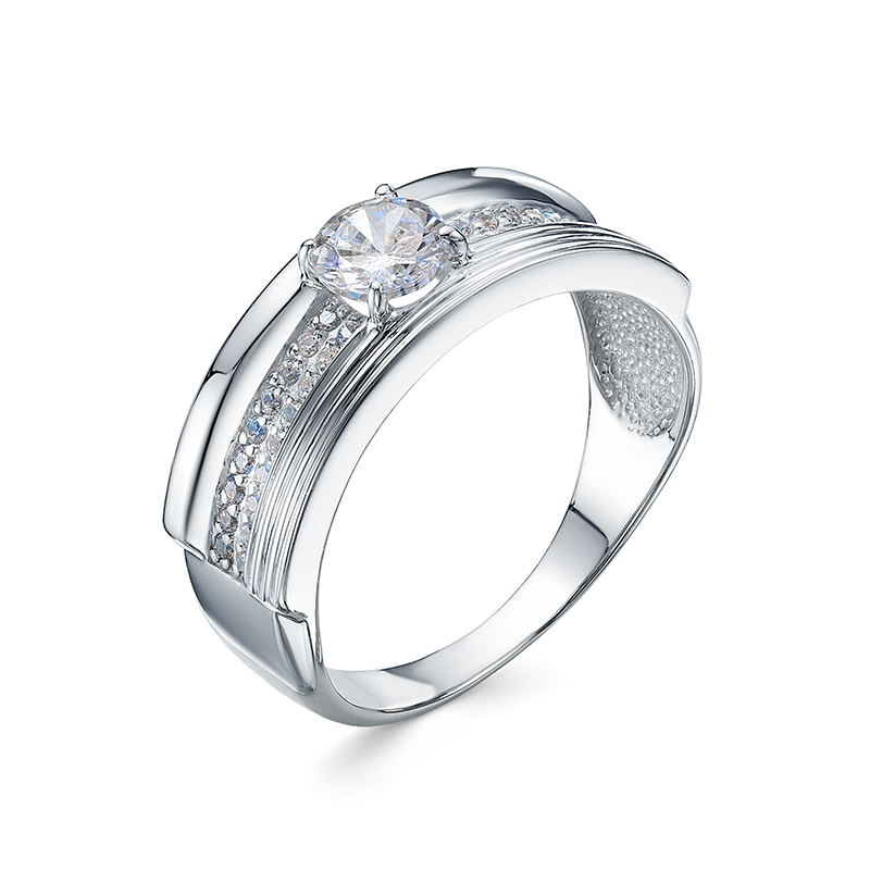 Кольцо из серебра с фианитами  с1100996 Кольцо (Ag 925)