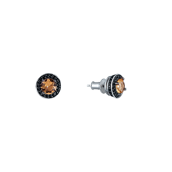 Серьги из серебра с синтетическими вставками 1540006005529 Серьги (Ag 925)