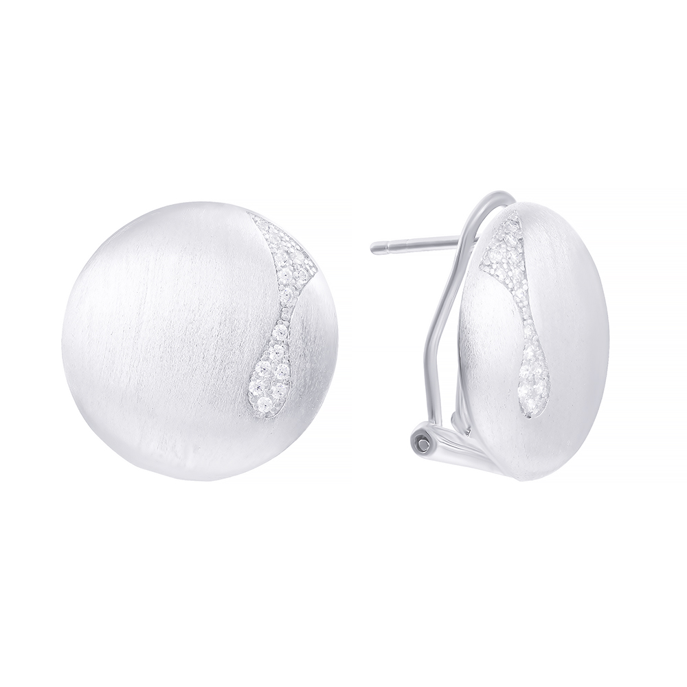 Серьги из серебра с кубическим цирконием 2340007000504 Серьги (Ag 925)