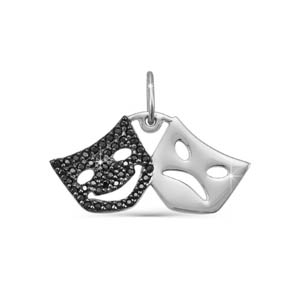 Подвеска из серебра с фианитами с031171 Подвеска (Ag 925)