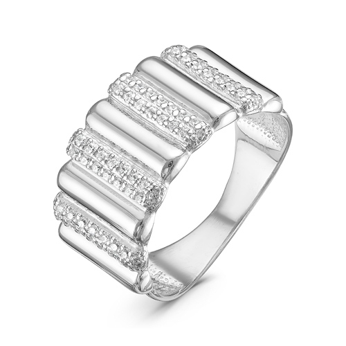 Кольцо из серебра с фианитами  с115404 Кольцо (Ag 925)