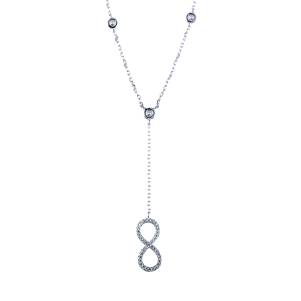 Колье из серебра с кубическим цирконием  1100003067201 Колье (Ag 925)
