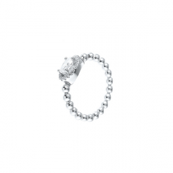 Кольцо из серебра с кубическими циркониями 5090001181814 Кольцо (Ag 925)