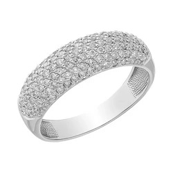Кольцо из белого золота с бриллиантами 61599*02163332 Кольцо (Au 585)