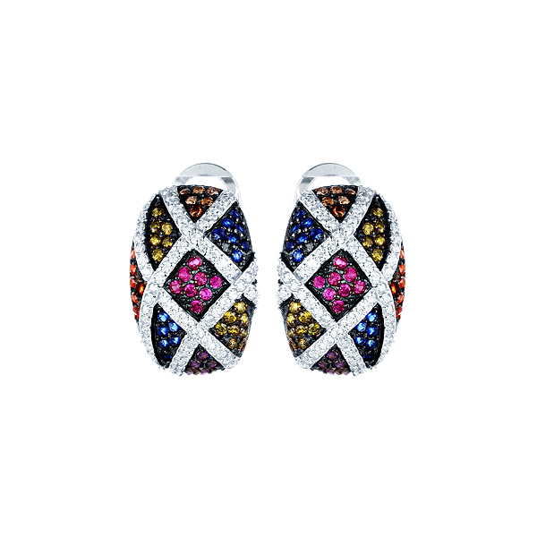 Серьги из серебра с кубическим цирконием 2260005101005 Серьги (Ag 925)