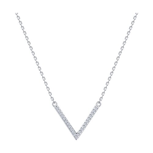 Колье из серебра с фианитами 94071286-91 Колье (Ag 925)