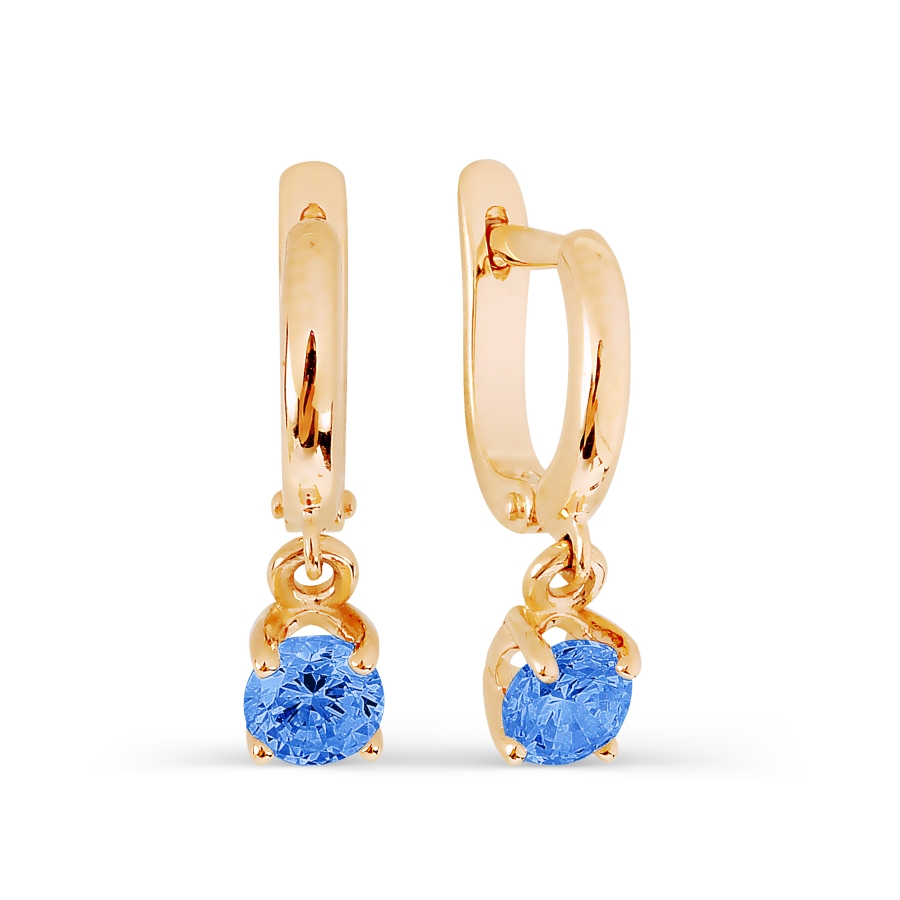 Серьги из золота с фианитами Т102026760-03 Серьги (Au 585)