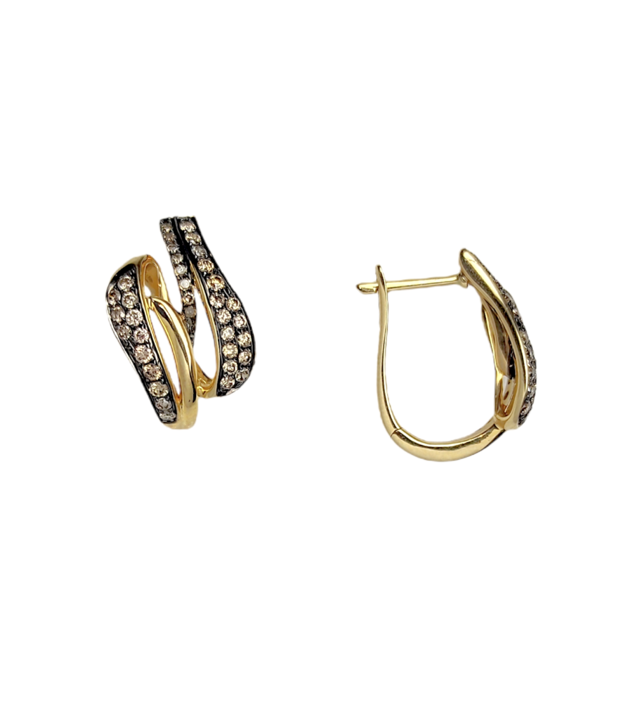 Серьги из золота c бриллиантами 02500321119 Серьги (Au 585)