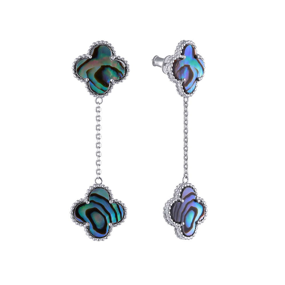  Серьги из серебра с жемчугом 1540009043603 Серьги (Ag 925)
