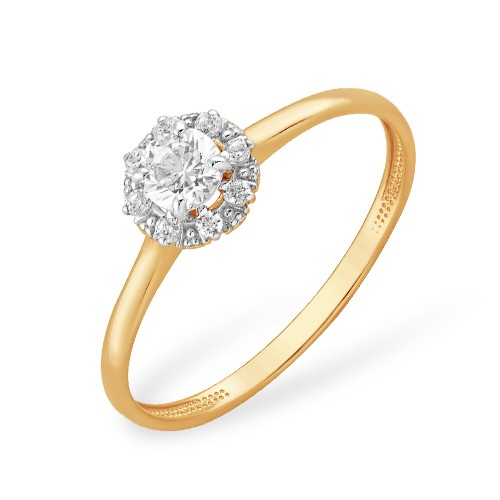Кольцо из золота с фианитами SWAROVSKI К1326236 Кольцо (Au 585)