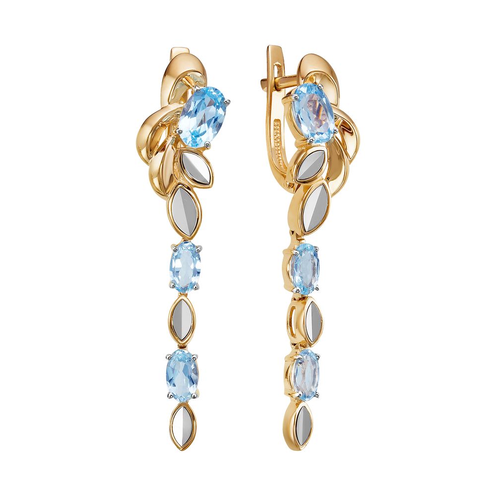 Серьги из золота с топазами С123-5749Т Серьги (Au 585)