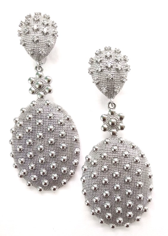 Серьги из серебра с кубическим цирконием 219E0004(B29) Серьги (Ag 925)