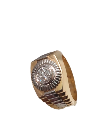 Печатка из желтого золота с бриллиантами R0196101-04 Печатка (Au 585)