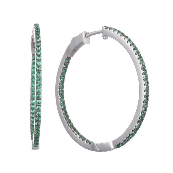 Серьги из серебра с кубическим цирконием 2860013024207 Серьги (Ag 925)