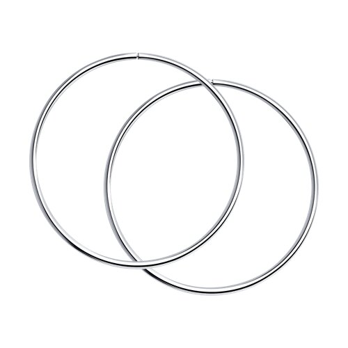Серьги конго из серебра 94140048 Серьги (Ag 925)