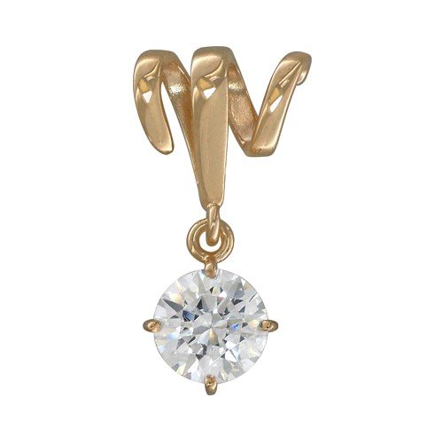 Подвеска из золота с фианитом SWAROVSKI 81030017 Подвеска (Au 585)