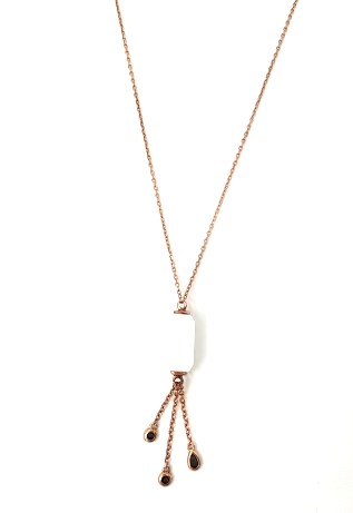 Колье из серебра с агатами SN0065 Колье (Ag 925)
