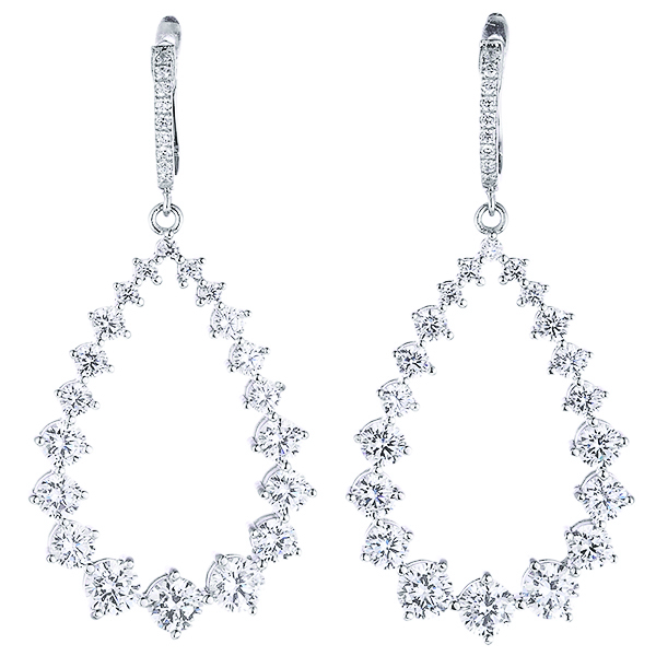 Серьги из серебра с кубическим цирконием 2860007032915 Серьги (Ag 925)