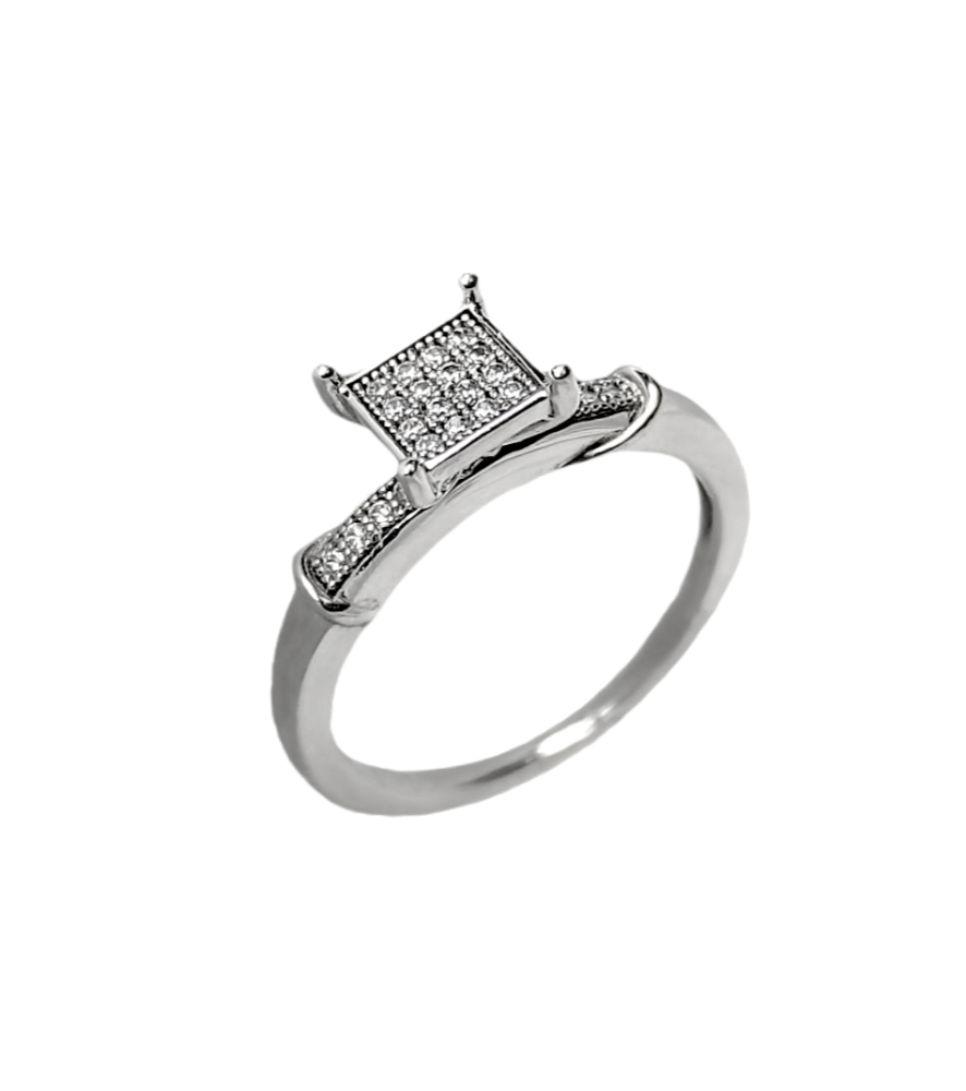 Кольцо из серебра с фианитами  58666*01770159 Кольцо (Ag 925)
