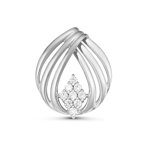 Подвеска из серебра с фианитами с035521 Подвеска (Ag 925)