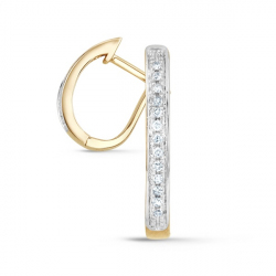Серьги из золота c бриллиантами 68173 Серьги (Au 585)