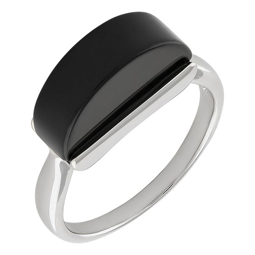 Кольцо из серебра с ониксом SR1838 Кольцо (Ag 925)
